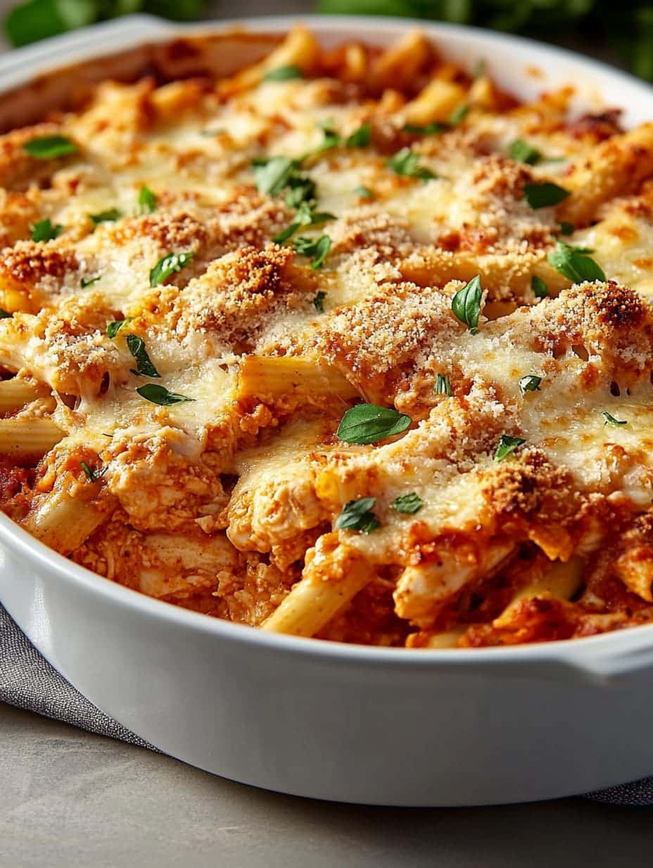 Dump-and-Bake Chicken Parmesan Casserole – Easy One-Pan Dinner