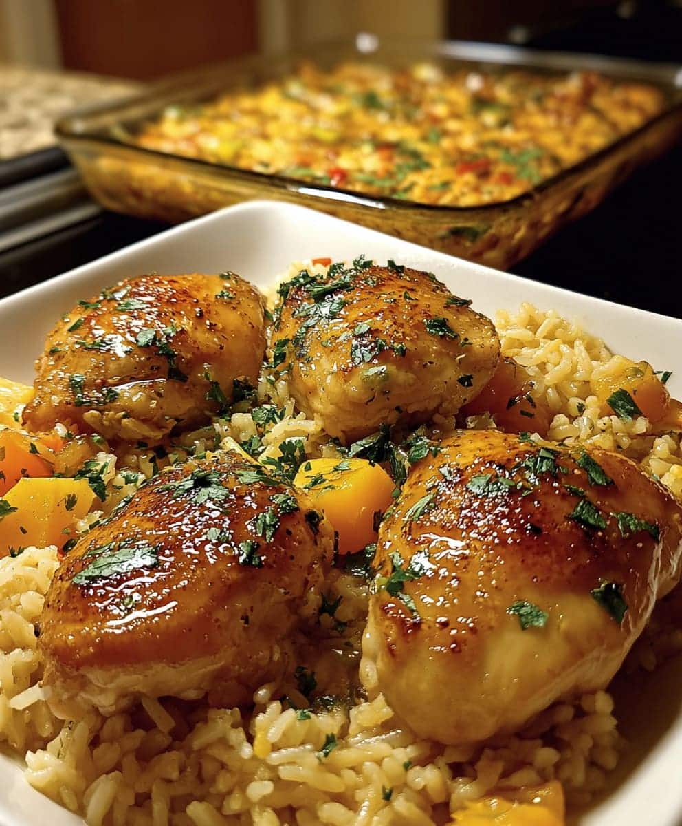 Oven Baked Chicken and Rice