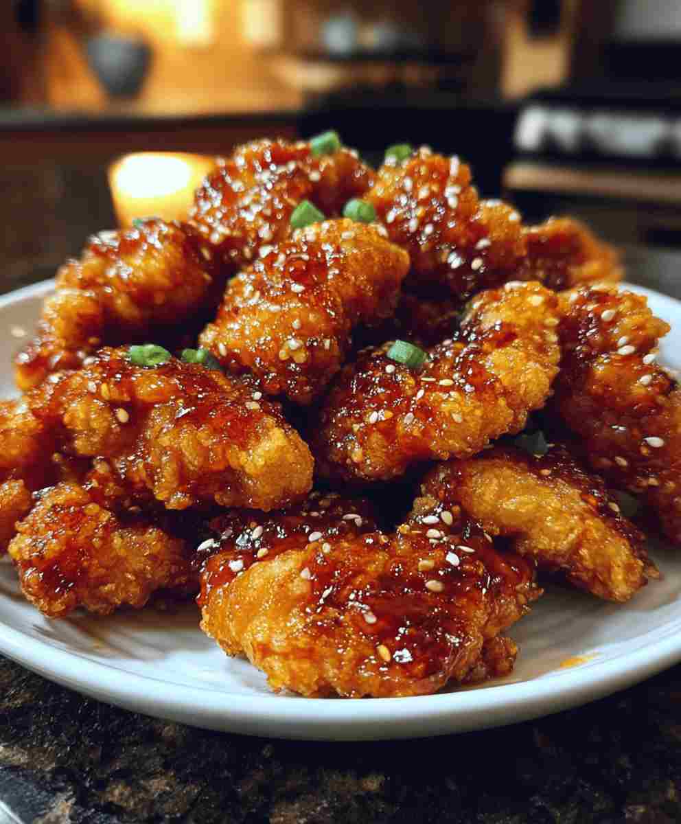Baked Crunchy Hot Honey Chicken Sweet Spicy Dinner