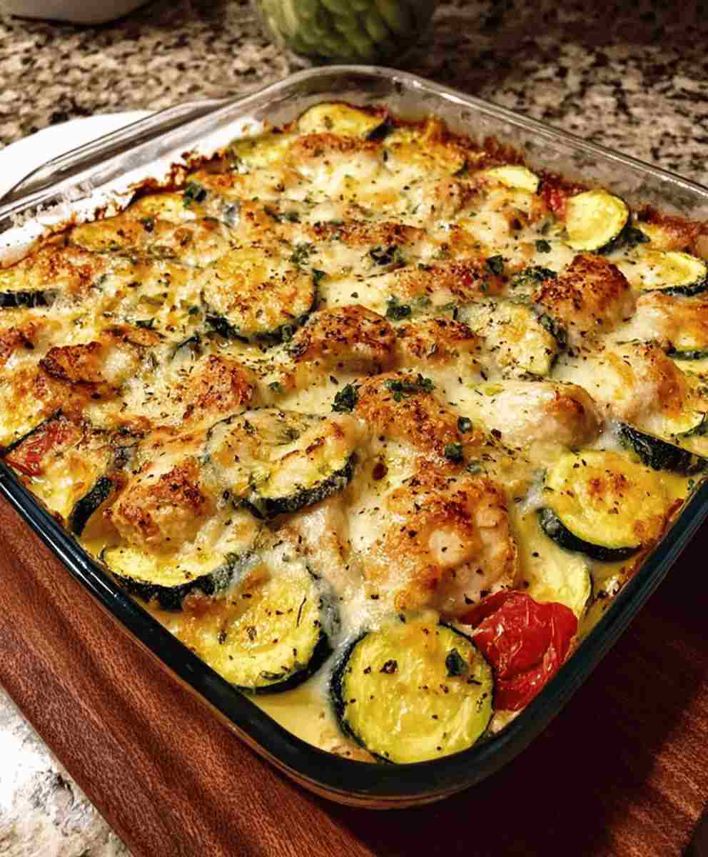 Loaded Chicken Zucchini Bake Easy Healthy Dinner
