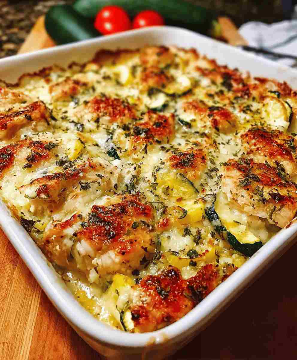 Loaded Chicken Zucchini Bake Easy Healthy Dinner