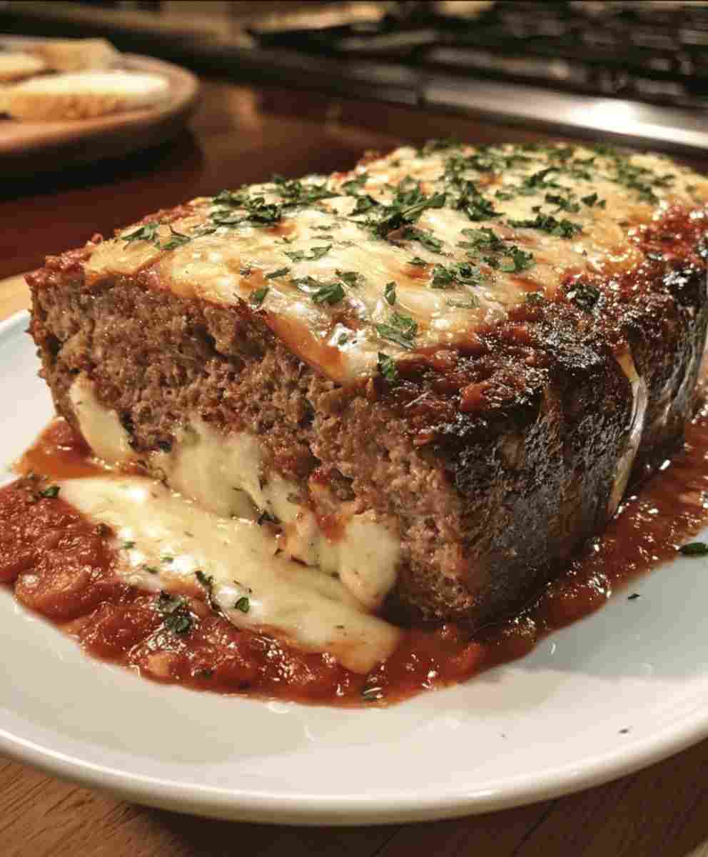 Mozzarella Stuffed Italian Meatloaf Cheesy Comfort Dinner