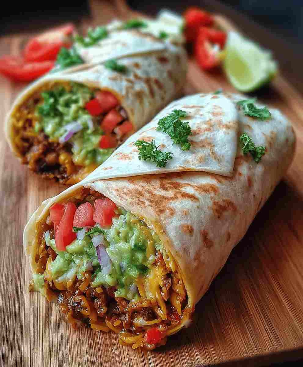 10 Minute Vegan Burrito Wraps