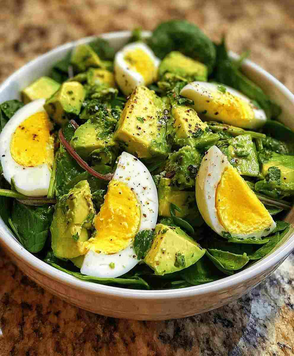 Avocado and Spinach Egg Salad