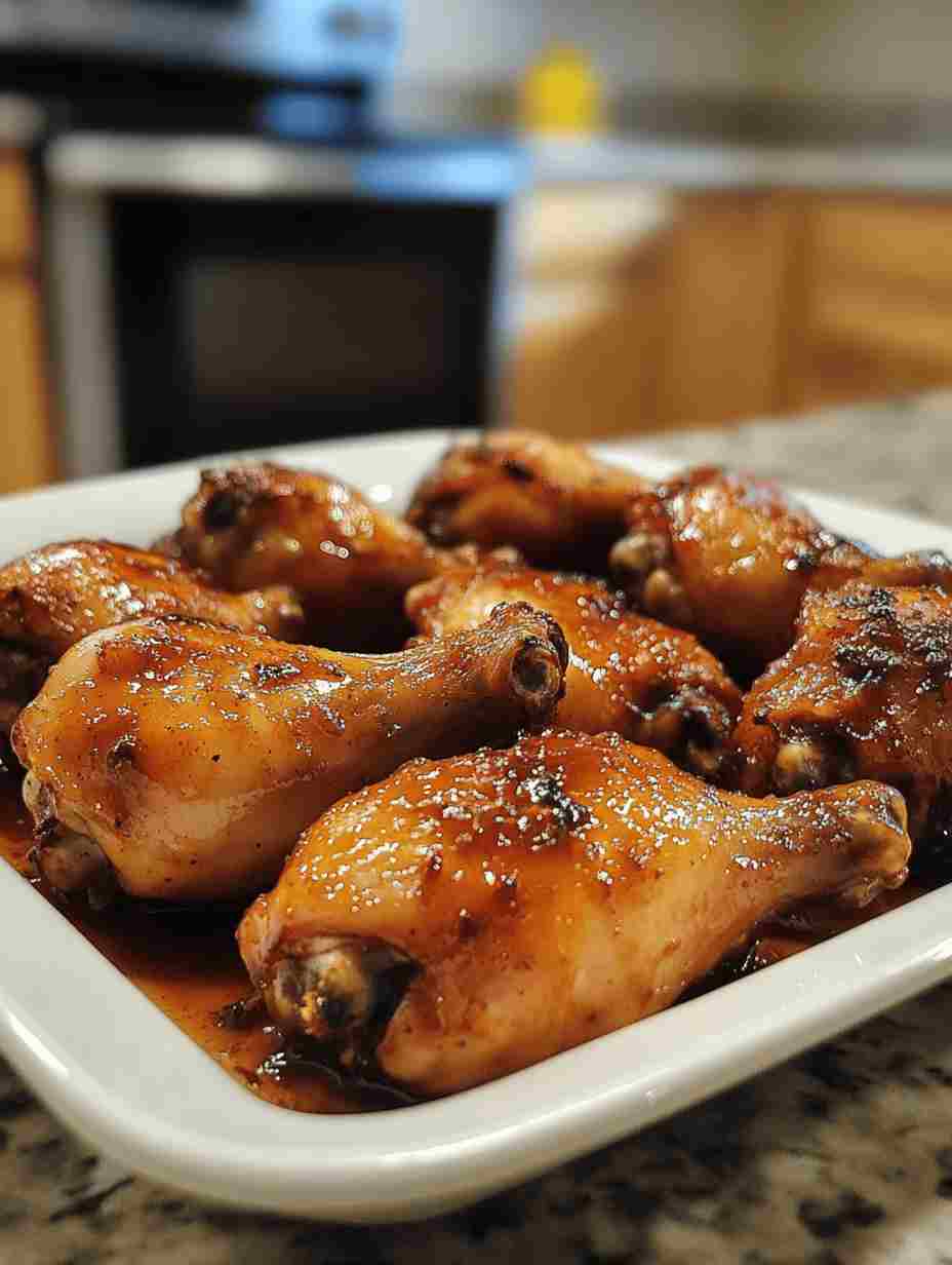 Caramelized Baked Chicken Legs or Wings Easy Dinner Idea