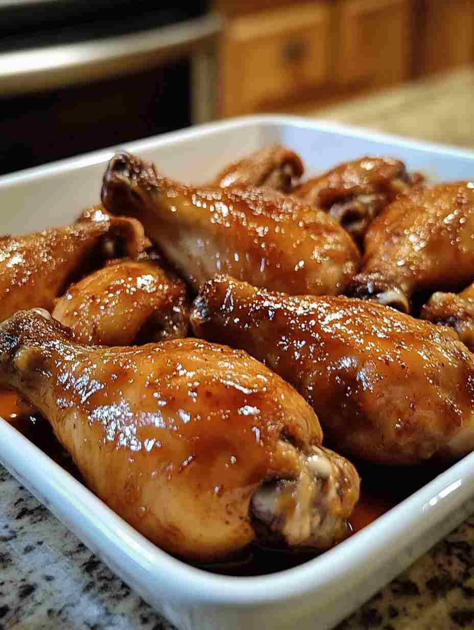 Caramelized Baked Chicken Legs or Wings Easy Dinner Idea