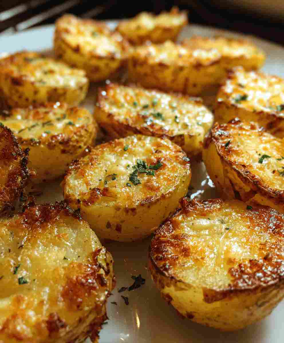 Cheese Crusted Roasted Potatoes