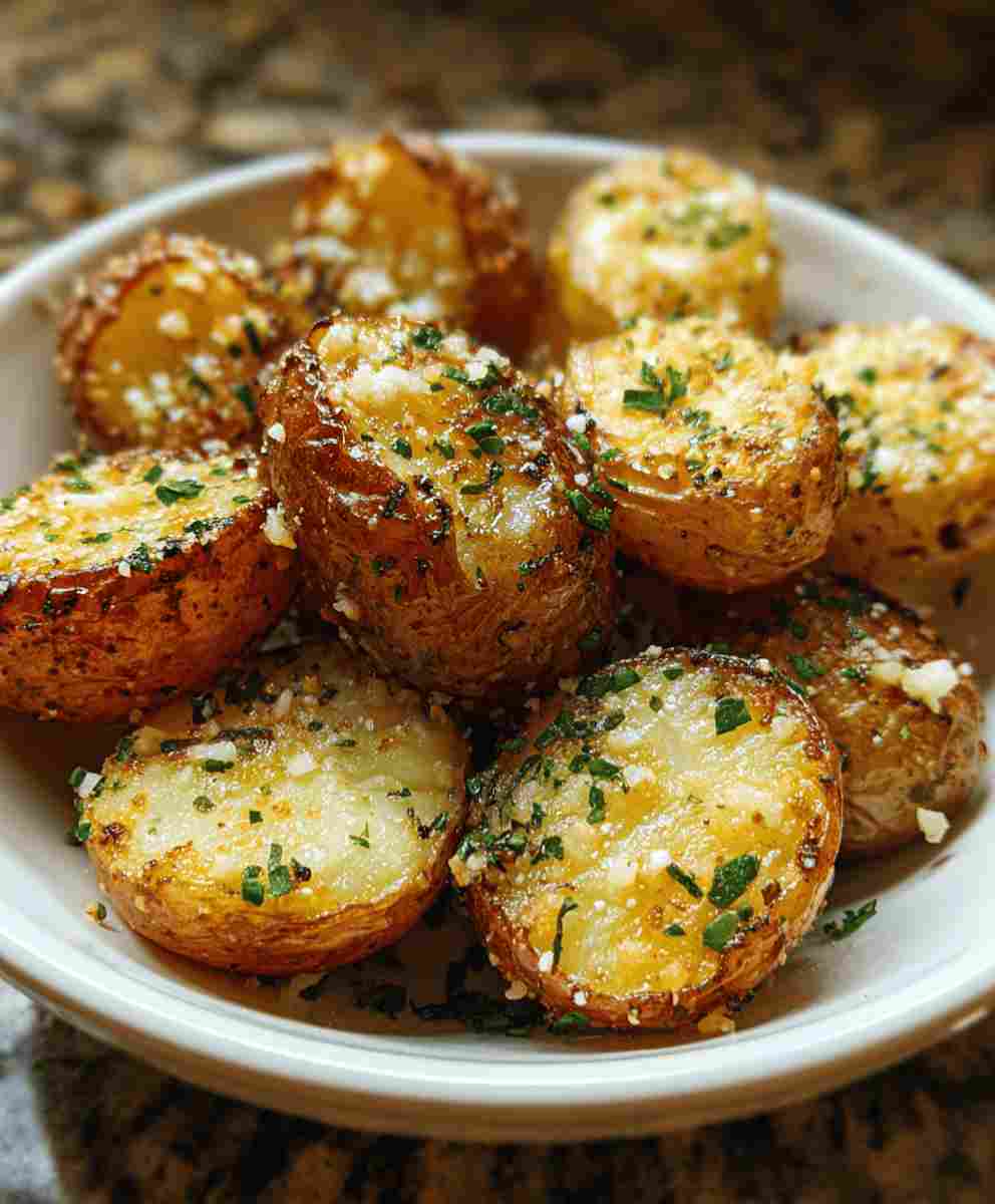 Cheese Crusted Roasted Potatoes
