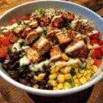 Chipotle Chicken Bowl with Black Beans and Corn