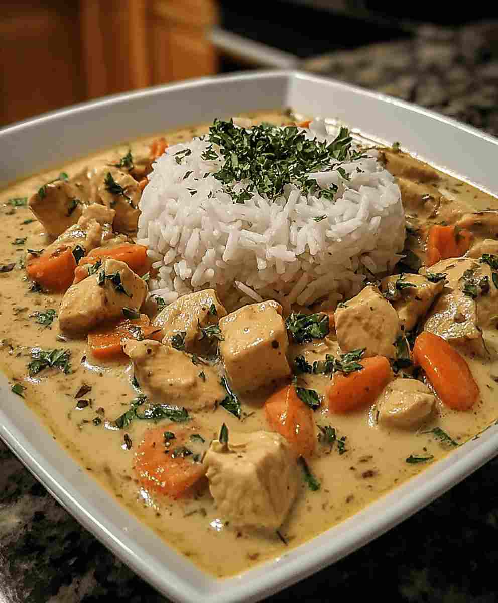 Creamy Chicken  Rice Soup