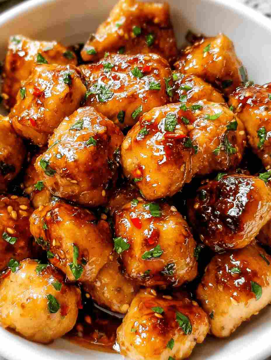 Easy Honey Garlic Chicken Bites Recipe