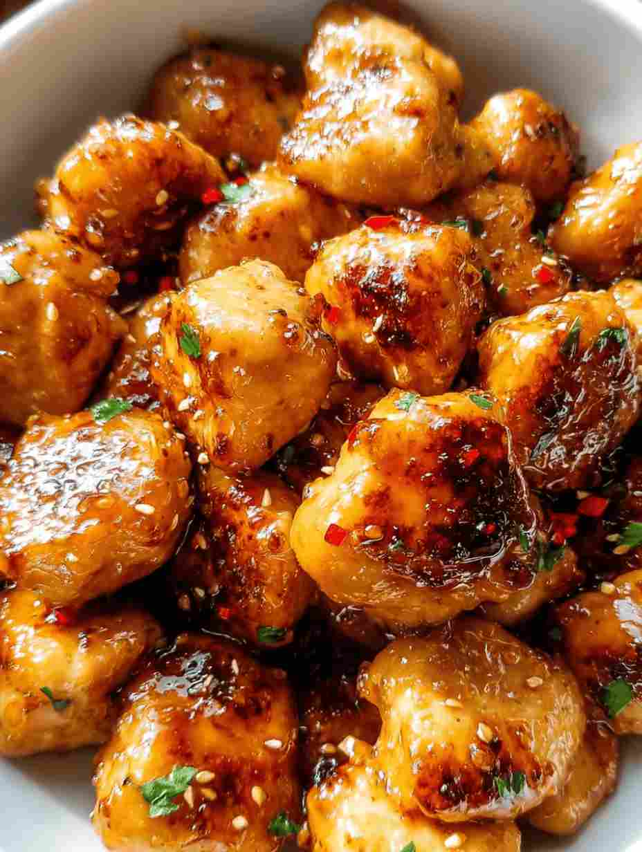 Easy Honey Garlic Chicken Bites Recipe