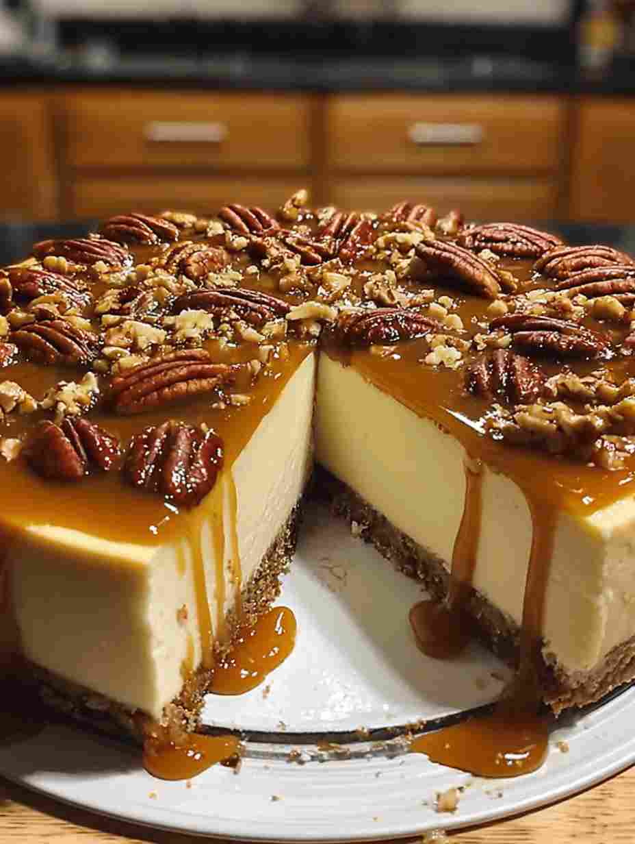 Elegant Caramel Pecan Cheesecake Recipe