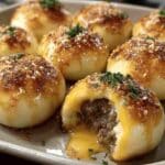 Garlic Parmesan Cheeseburger Bombs Recipe