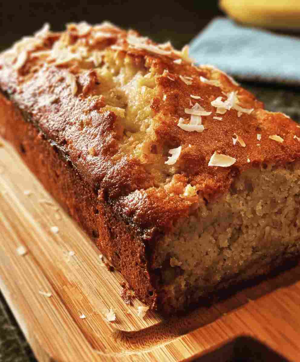Hawaiian Banana Bread Moist Tropical Loaf