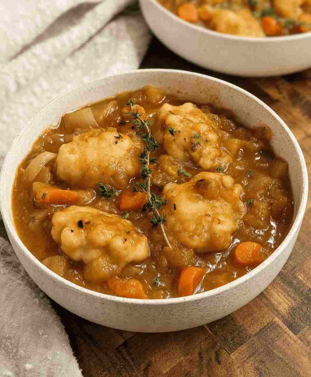 Hearty Vegan Dumpling Stew