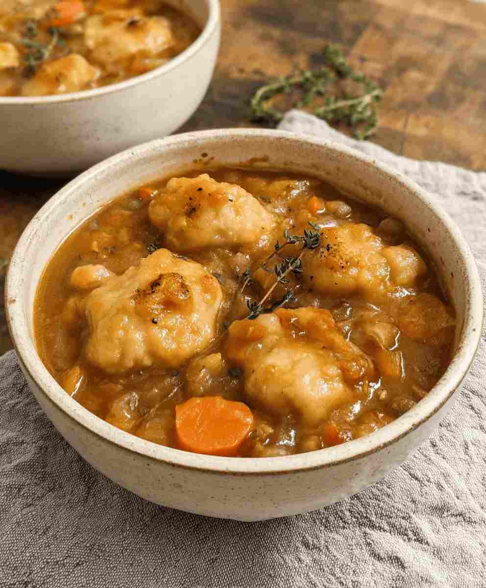 Hearty Vegan Dumpling Stew