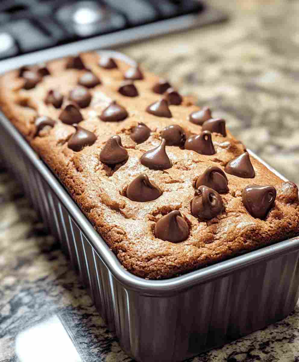 Keto Cookie Dough Bread Low Carb Chocolate Loaf