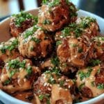 Korean BBQ Meatballs with Spicy Mayo Dip