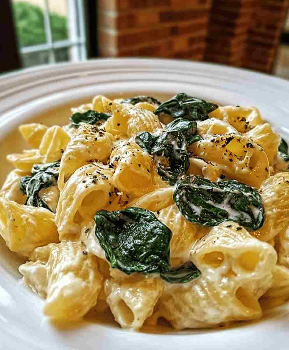 Lemon Ricotta Pasta with Spinach