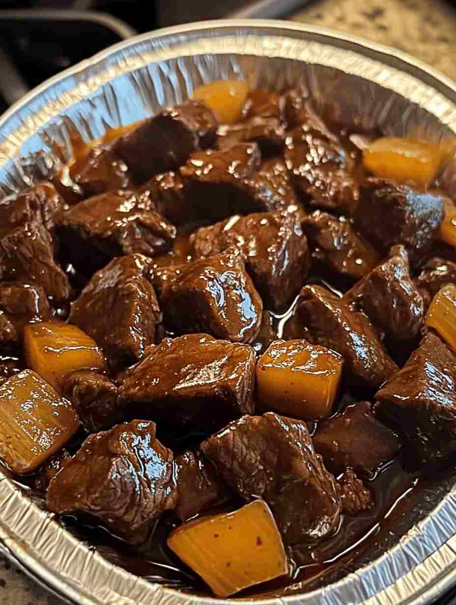 No Peek Beef Tips Over Rice  Easy Comfort Dinner