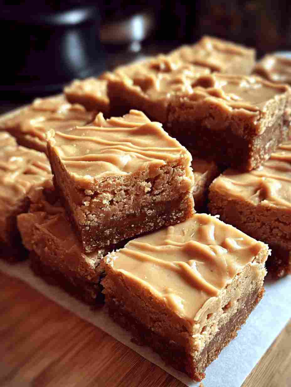 Peanut Butter Cookie Bars Easy Dessert Recipe