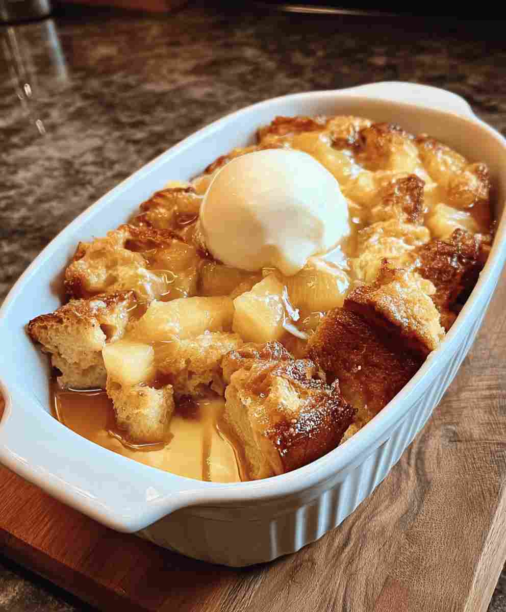 Pineapple Bread Pudding