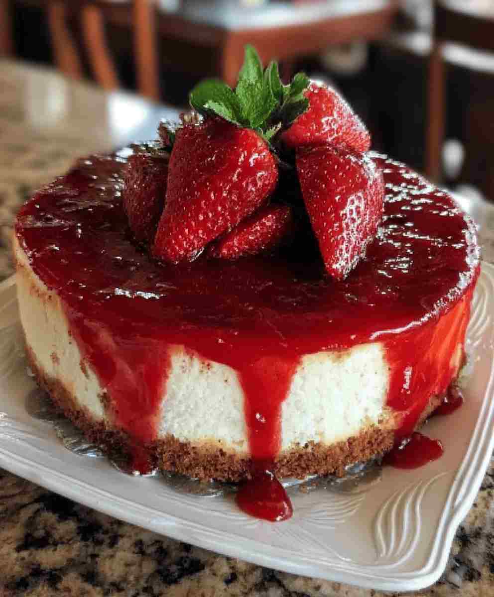 Red Velvet Strawberry Cheesecake Recipe