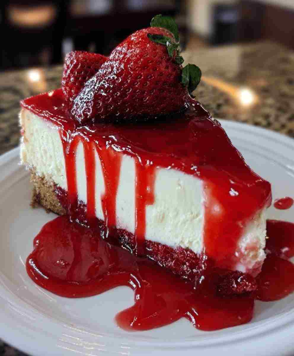 Red Velvet Strawberry Cheesecake Recipe