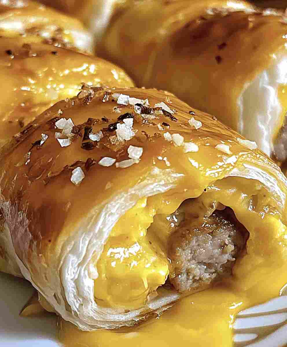Sausage Egg and Cheese Breakfast Roll Ups