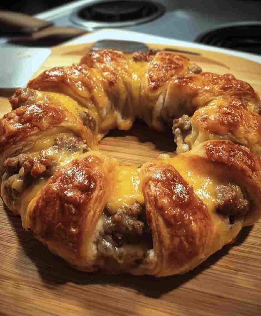 Sausage and Cheese Crescent Ring