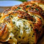 Swirled Garlic Herb and Cheese Bread Recipe